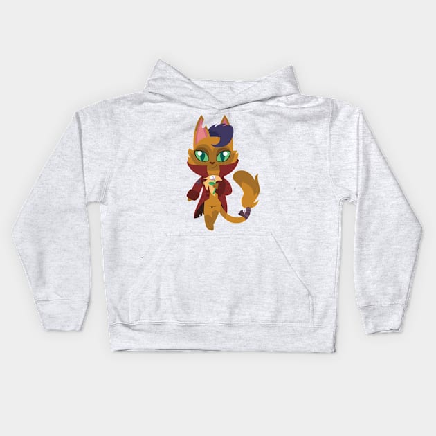 Capper Dapperpaws Kids Hoodie by CloudyGlow